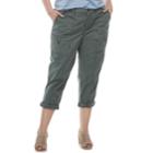 Plus Size Sonoma Goods For Life&trade; Ripstop Utility Capris, Women's, Size: 24 W, Grey