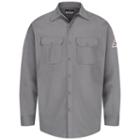 Men's Bulwark Fr Excel Fr Work Shirt, Size: Xl, Grey