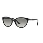 Vogue Vo2894s 56mm Timeless Oval Gradient Polarized Sunglasses With Swarovski Elements, Women's, Black