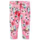 Girls 4-8 Carter's Bird & Floral Leggings, Girl's, Size: 6, Ovrfl Oth