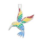 Wearable Art Hummingbird Pendant, Women's, Multicolor