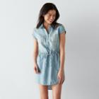 Petite Sonoma Goods For Life&trade; Chambray Shirtdress, Women's, Size: S Petite, Light Blue