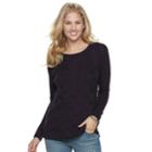Women's Sonoma Goods For Life&trade; Twist Cable-knit Sweater, Size: Large, Purple