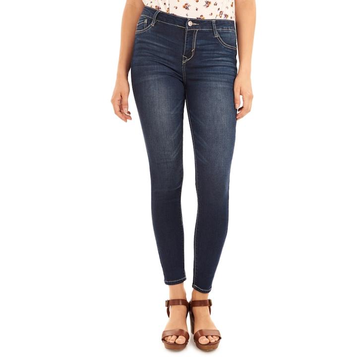Juniors' Wallflower Irresistible Skinny Jeans, Teens, Size: 0, Purple