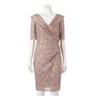 Women's 1 By 8 Floral Lace Sheath Dress, Size: 4, Med Beige