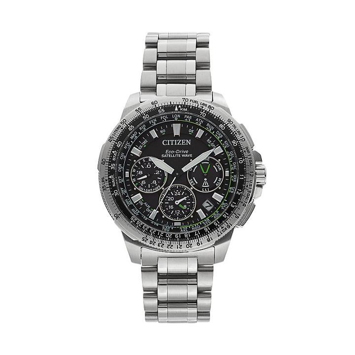 Citizen Eco-drive Men's Promaster Navihawk Gps Stainless Steel Flight Watch - Cc9030-51e, Size: Large, Silver