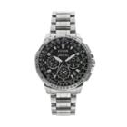 Citizen Eco-drive Men's Promaster Navihawk Gps Stainless Steel Flight Watch - Cc9030-51e, Size: Large, Silver