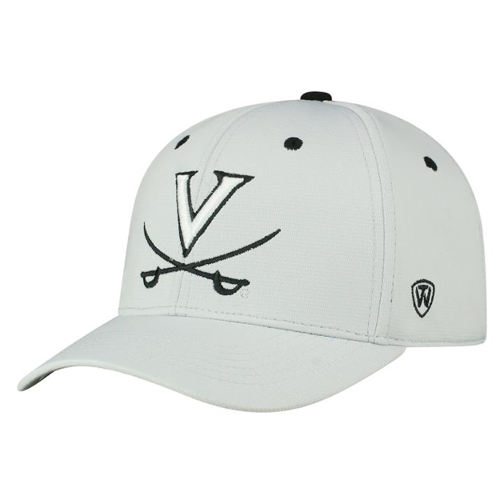 Adult Top Of The World Virginia Cavaliers High Power Cap, Men's, Light Grey