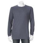 Men's Hanes Ultimate X-temp Waffle-weave Thermal Tee, Size: Medium, Blue