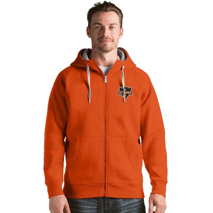 Men's Antigua Houston Dynamo Victory Full-zip Hoodie, Size: Large, Other Clrs