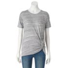 Women's Apt. 9&reg; Twist Tee, Size: Medium, Grey Other