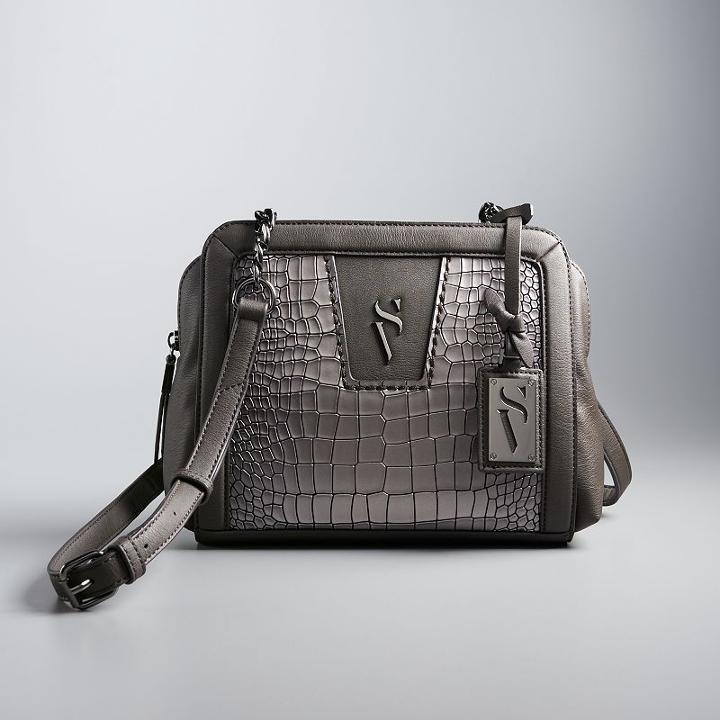 Simply Vera Vera Wang Midnight Crossbody Bag, Women's, Med Beige