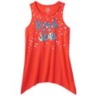 Girls 7-16 & Plus Size So&reg; Americana Sharkbite Tank Top, Girl's, Size: 16, Brt Red