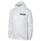 Men's Nike Fleece Full-zip Hoodie, Size: Large, White