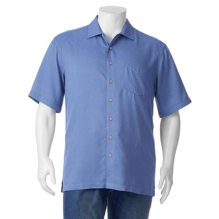Big & Tall Batik Bay Classic-fit Solid Casual Button-down Shirt, Men's, Size: Xl Tall, Blue (navy)