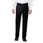 Men's Haggar Coastal Comfort Classic-fit Stretch Flat-front Chino Pants, Size: 42x32, Black