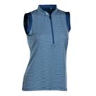 Plus Size Nancy Lopez Geo Sleeveless Golf Polo, Women's, Size: 1xl, Dark Blue