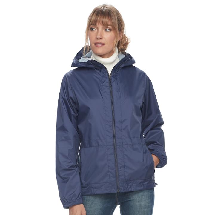 Women's Columbia Rain To Fame Hooded Rain Jacket, Size: Large, Purple