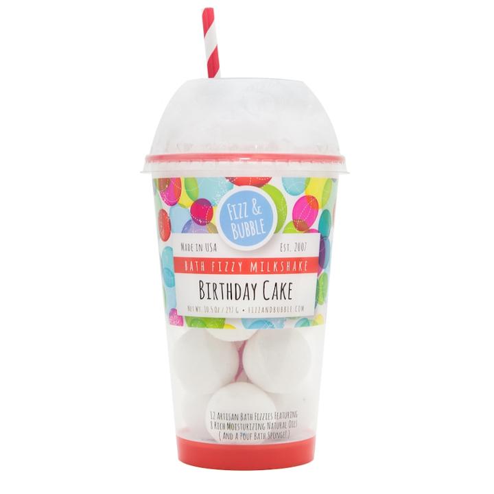 Fizz & Bubble Birthday Cake Bath Fizzy Milkshake, Multicolor