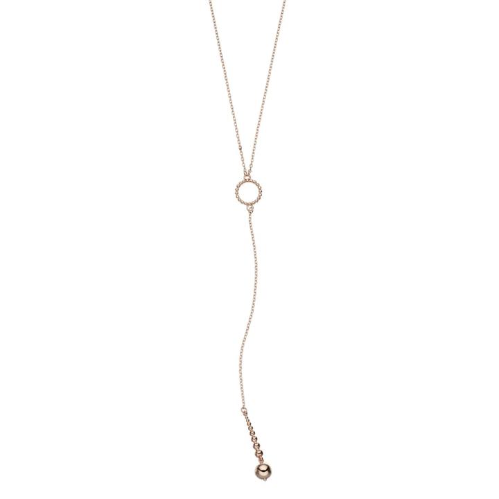 Circle Bubble Y Necklace, Women's, Pink
