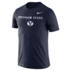 Men's Nike Byu Cougars Facility Tee, Size: Small, Blue (navy)