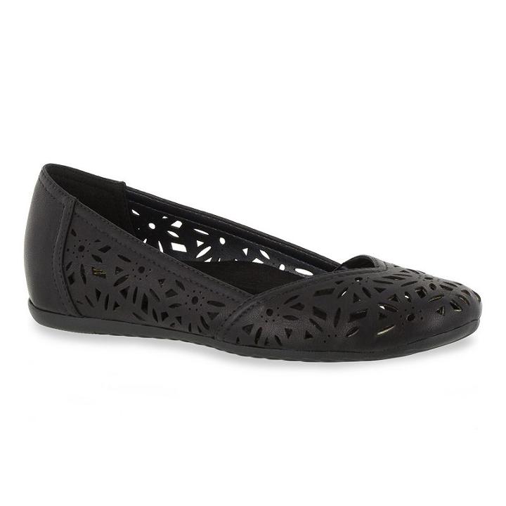 Easy Street Charlize Women's Hidden Wedge Flats, Size: Medium (6.5), Black