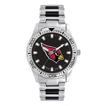 Men's Game Time Arizona Cardinals Heavy Hitter Watch, Silver