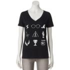 Juniors' Harry Potter Magical Symbols Graphic Tee, Girl's, Size: Small, Black