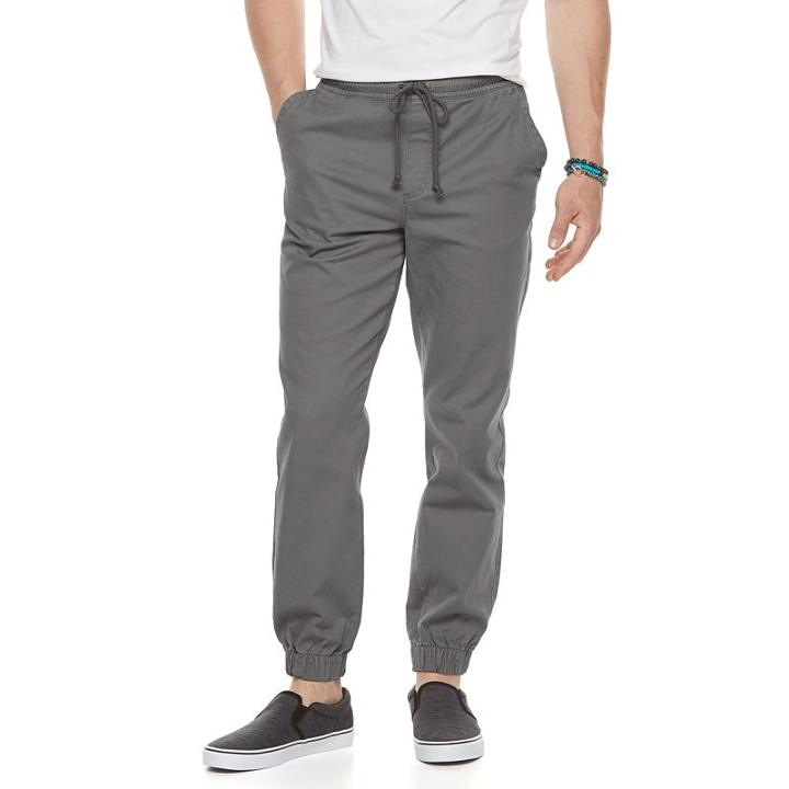 Men's Urban Pipeline&reg; Maxflex Twill Jogger Pants, Size: Small, Grey, Comfort Wear
