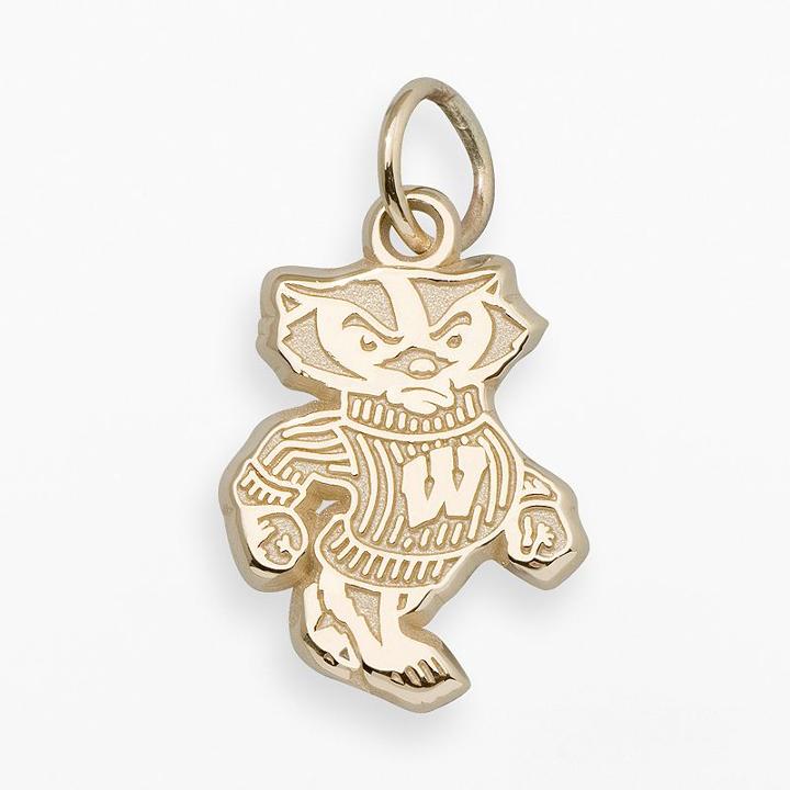 Logoart Wisconsin Badgers 14k Gold Logo Charm, Adult Unisex, Yellow