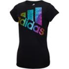 Girls 7-16 Adidas Short Sleeve Colors Ignite Tee, Size: Medium, Black
