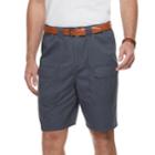 Men's Croft & Barrow&reg; Classic-fit Side-elastic 9.5-inch Cargo Shorts, Size: 42, Dark Grey