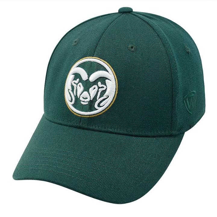 Adult Top Of The World Colorado State Rams One-fit Cap, Men's, Dark Green