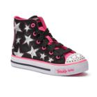 Skechers Twinkle Toes Shuffles Rockin' Stars Girls' Light Up Sneakers, Size: 13, Orange Oth