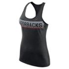 Women's Nike Arkansas Razorbacks Dri-fit Touch Tank Top, Size: Medium, Black