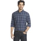 Big & Tall Arrow Plaid Classic-fit Button-down Shirt, Men's, Size: Xxl Tall, Blue Other