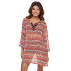 Women's Apt. 9&reg; Chevron Cover-up, Size: Medium, Ovrfl Oth