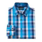 Men's Apt. 9&reg; Modern-fit Patterned Stretch Dress Shirt, Size: 15-32/33, Blue