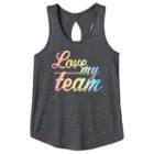 Girls 7-16 So&reg; Keyhole Cutout Tank Top, Size: 10, Light Grey