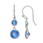 Brilliance Drop Earrings With Swarovski Crystals, Women's, Blue