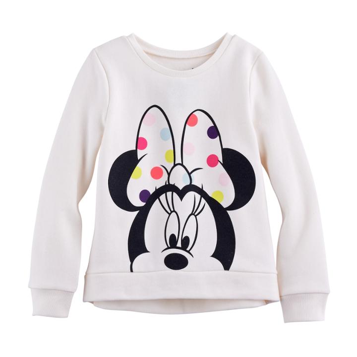 Disney's Minnie Mouse Girls 4-10 High-low Fleece Pullover By Jumping Beans&reg;, Size: 10, White Oth