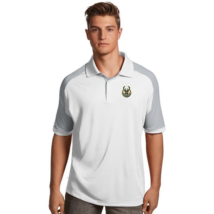 Men's Antigua Milwaukee Bucks Century Polo, Size: 3xl, White