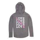 Plus Size Girls 7-16 Harper & Elliott Hooded Hatchi Graphic Tee, Size: Xxl Plus, Grey (charcoal)