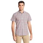 Men's Izod Cool Fx Breeze Classic-fit Plaid Casual Button-down Shirt, Size: Xxl, Red