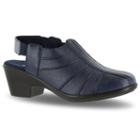 Easy Street Manner Women's Slingback Clogs, Size: Medium (8), Blue (navy)