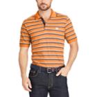 Big & Tall Chaps Classic-fit Striped Mesh Polo, Men's, Size: 2xb, Orange