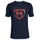 Boys 8-20 Under Armour Plate Icon Tee, Size: Medium, Dark Blue