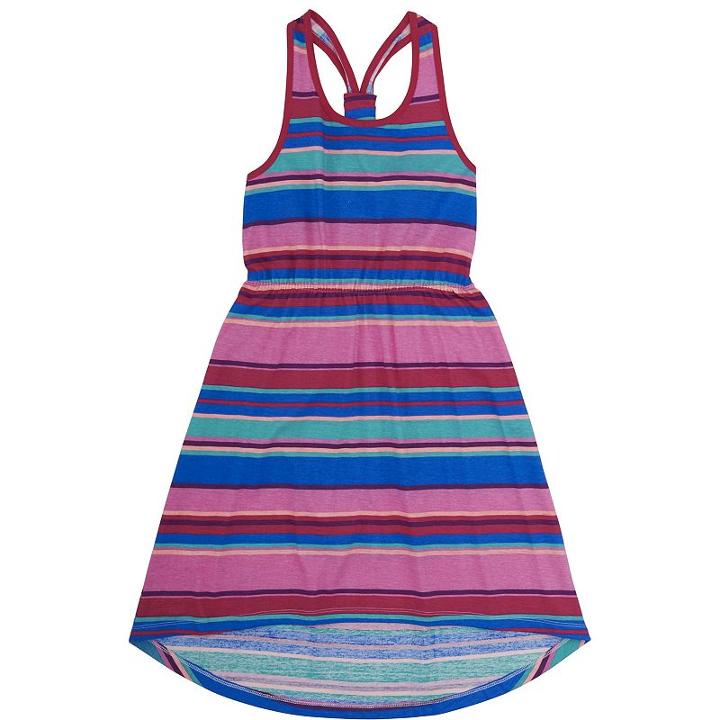 Girls 4-6x French Toast High-low Striped Dress, Girl's, Size: 6, Med Pink