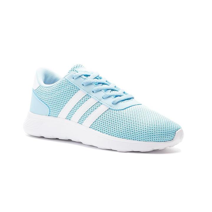 Adidas Lite Racer Girls' Athletic Shoes, Size: 12, Light Blue