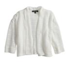 Girls 7-16 My Michelle Open Weave Cuffed Cardigan Sweater, Size: Small, White
